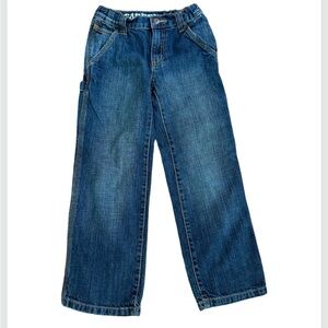 Gymboree Boys Carpenter Jeans | Adjustable Waist | Navy Wash | Size 5